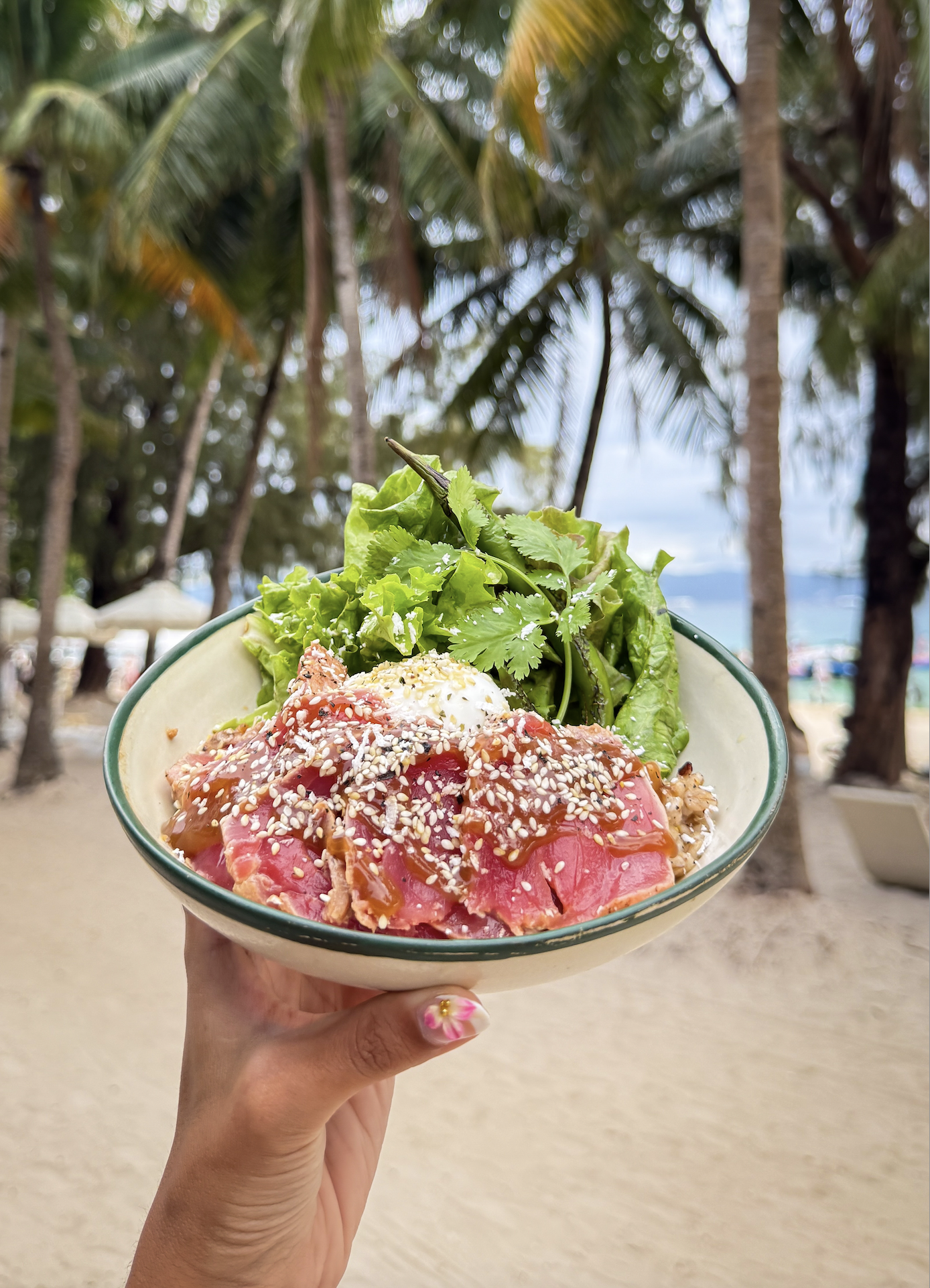 Sisig and kare kare at Ondus Boracay